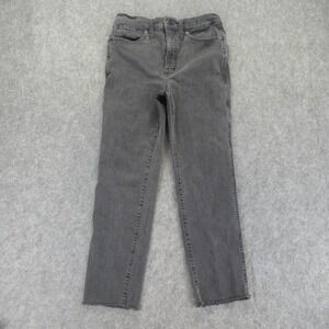 Madewell Womens Stovepipe High Rise Cut Off Jean Size 28 (Measures 28x24)